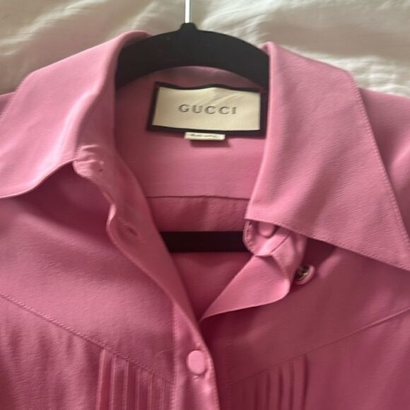 GUCCI BLOUSE PINK  GORGEOUS - Picture 5 of 11